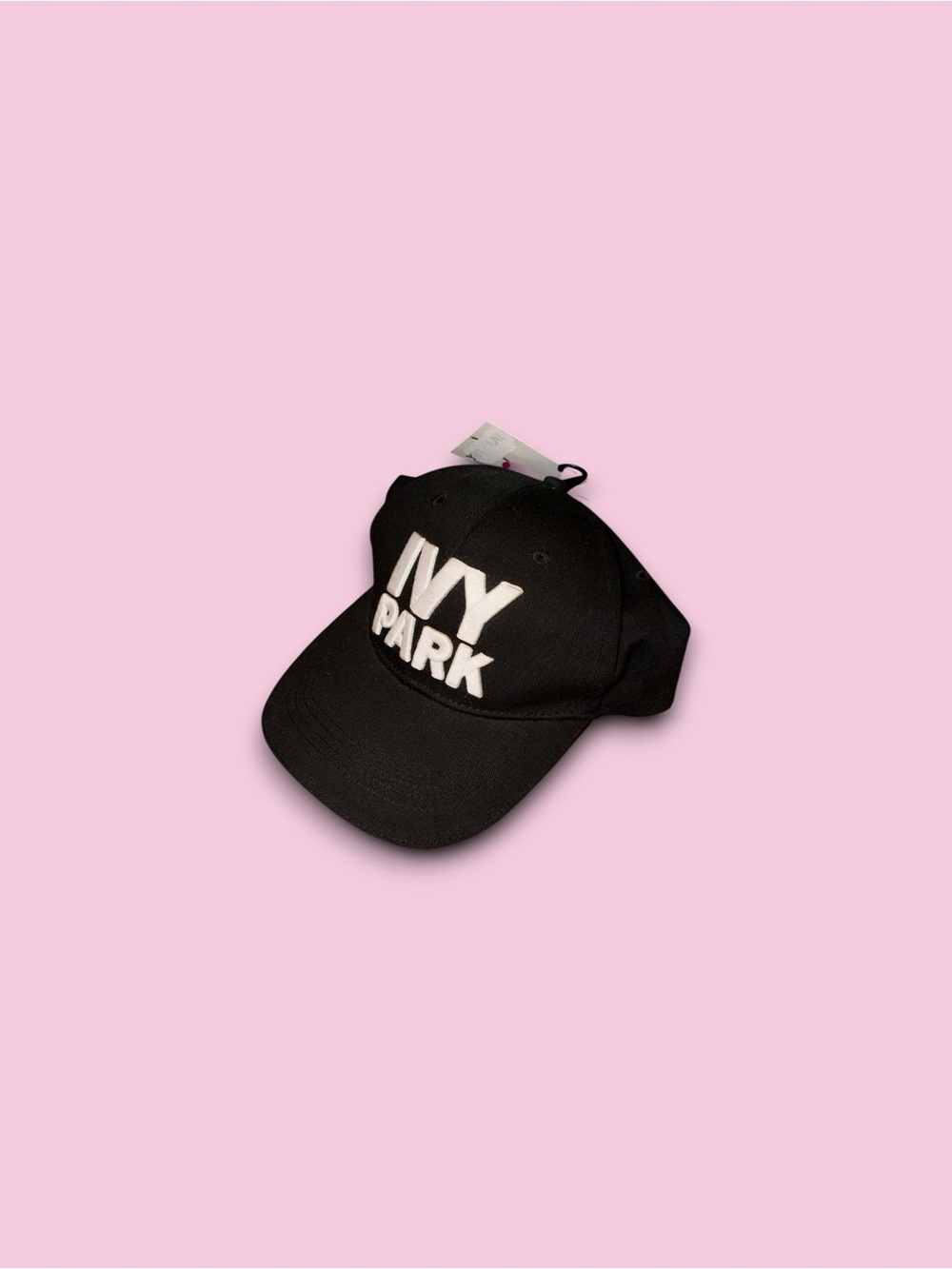 IVY PARK Hat Cap Baseball Strap Back One Size Black Logo Embroidered